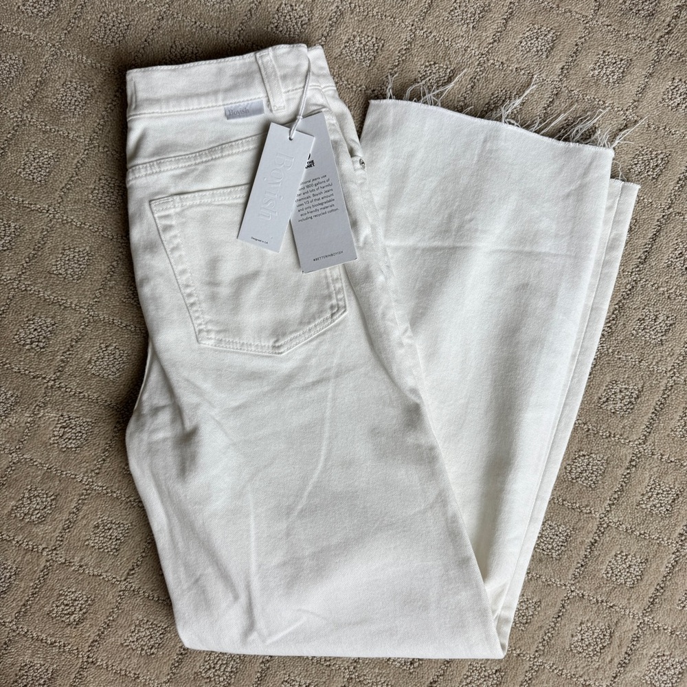 Boyish White Wide Leg Jeans | “the Mikey”